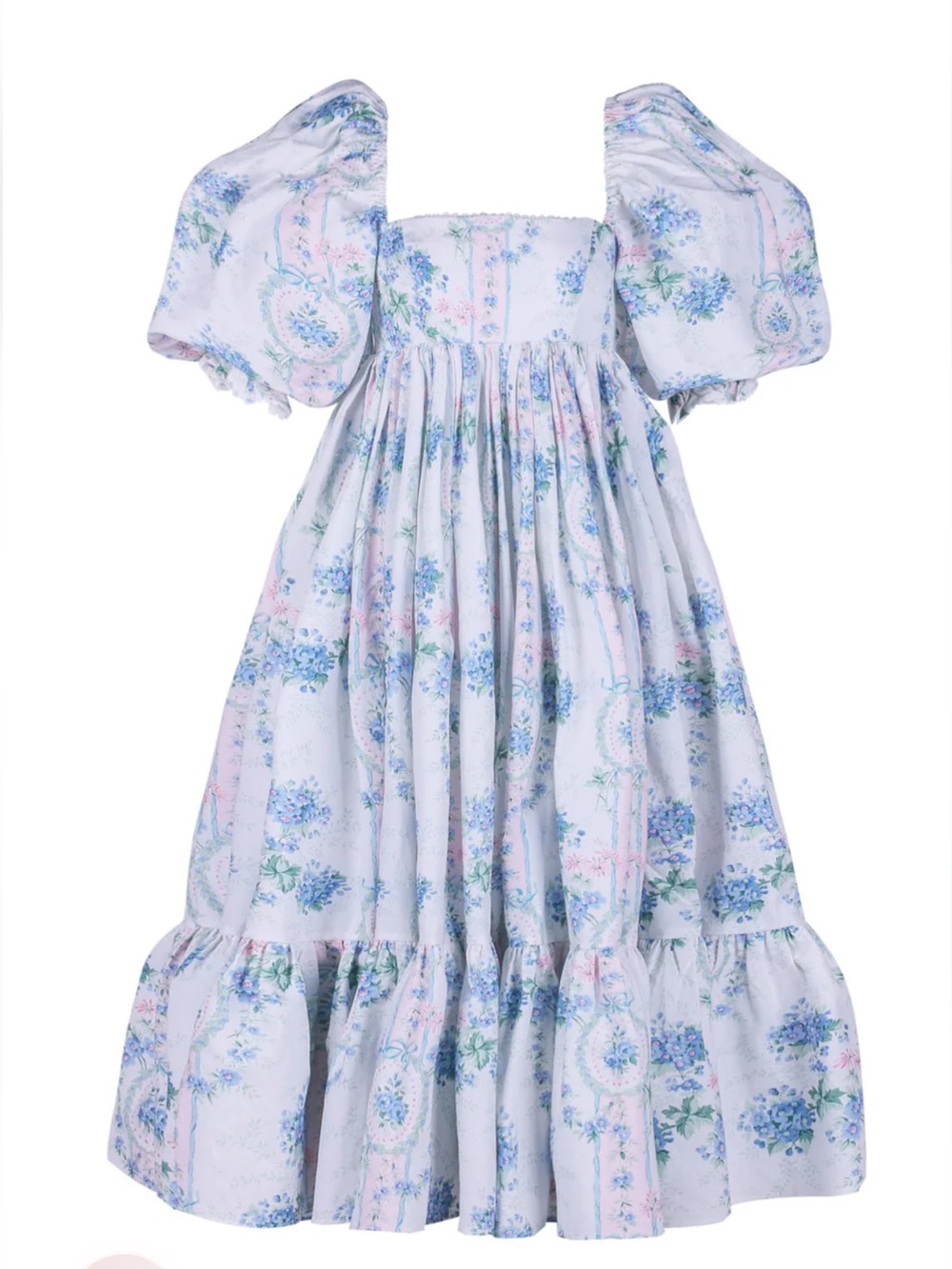 SELKIE La Belle Etoile Cotton French Puff Dress XL